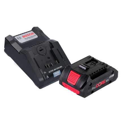 Bosch GTS 18V-216 Professional Scie à table sans fil 18 V 216 mm biturbo brushless + 1x Batterie ProCORE 4,0 Ah + Chargeur