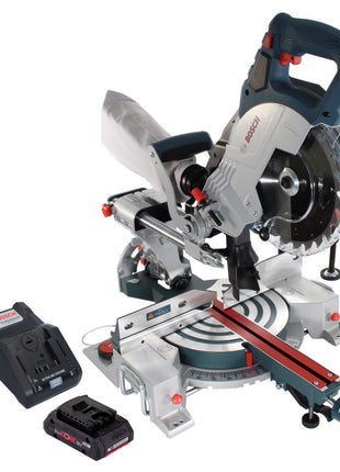 Bosch GCM 18V-216 Professional Scie à onglet sans fil 18 V 216 mm BITURBO brushless + 1x Batterie ProCORE 4.0 Ah + Chargeur