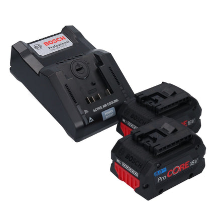 Bosch GCM 18V-216 Professional Scie à onglet sans fil 18 V 216 mm BITURBO brushless + 2x Batteries ProCORE 8,0 Ah + Chargeur