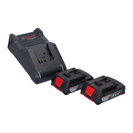 Bosch GWX 18V-10 Professional Meuleuse angulaire sans fil 18 V 125 mm X-LOCK Brushless + 2x batterie 2,0 Ah + chargeur + L-Boxx