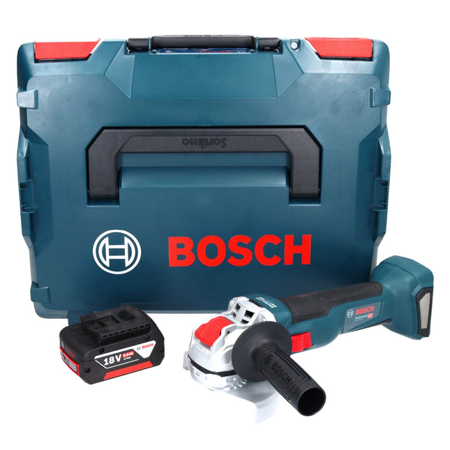 Bosch GWX 18V-10 Professional Meuleuse angulaire sans fil 18 V 125 mm X-LOCK Brushless + 1x batterie 5,0 Ah + L-Boxx - sans chargeur