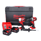 Milwaukee M18 BLPP2A2-502X 18 V Set M18 BLPD2 Akku Schlagbohrschrauber + M18 BLID2 Akku Schlagschrauber ( 4933464522 ) + 2x Akku 5,0 Ah + Ladegerät + HD Box - Toolbrothers