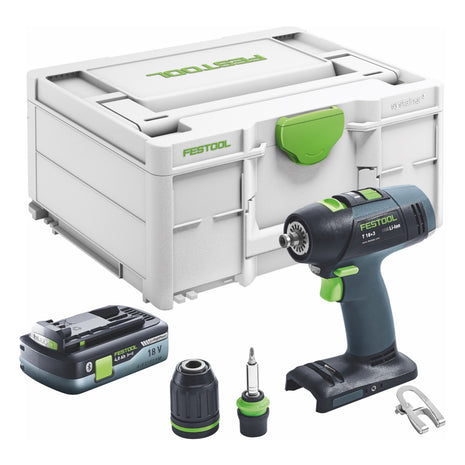 Festool T 18+3 Basic-4,0 Akku Bohrschrauber 18 V 50 Nm Brushless ( 577051 ) + 1x Akku 4,0 Ah + Systainer - ohne Ladegerät - Toolbrothers