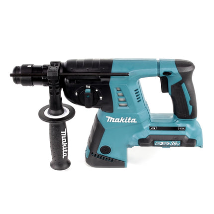 Makita DHR CTJ Marteau perforateur sans fil 36 V ( 2x 18 V ) 3,0 J SDS-plus + 2x batterie 5,0 Ah + double chargeur + Makpac