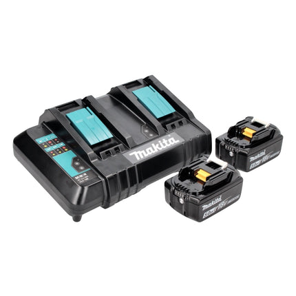 Makita DHR CTJ Marteau perforateur sans fil 36 V ( 2x 18 V ) 3,0 J SDS-plus + 2x batterie 5,0 Ah + double chargeur + Makpac