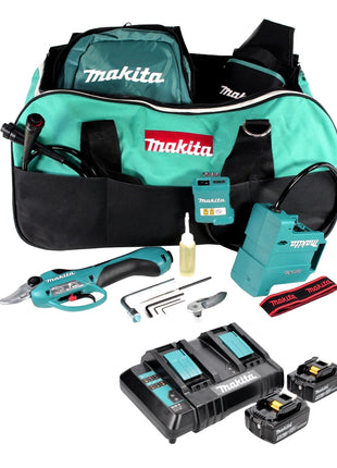 Makita DUP 361 Z 2 x 18 V Li- Ion Sécateur sans fil +  Carton avec Accessories - sans Batterie ni Chargeur