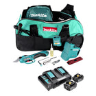 Tijeras de podar a batería Makita DUP 361 CT 36 V (2x 18 V) + 2x baterías 5,0 Ah + cargador doble + bolsa