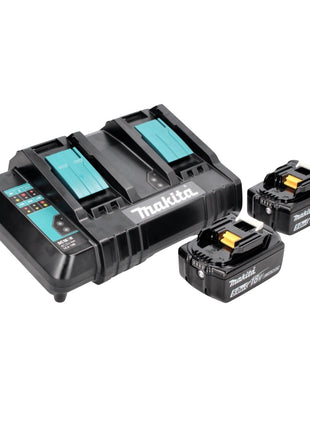 Makita DHS 900 CT Scie circulaire sur batterie 36 V (2x 18 V) 235 mm sans balais + 2x batterie 5,0 Ah + double chargeur