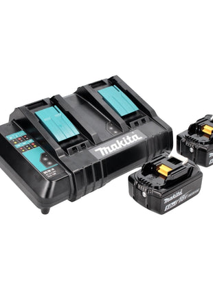 Makita DLM 382 CT2 batterie tondeuse 36 V ( 2x 18 V ) 38 cm 40 l + 2x batterie 5,0 Ah + double chargeur