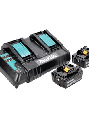 Sierra alternativa a batería Makita DJR 360 CTK 36V (2x18V) sin escobillas + 2x batería 5,0 Ah + cargador doble + estuche