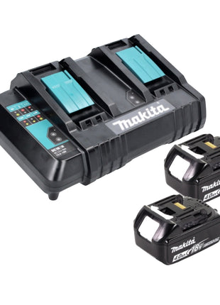 Cortacésped a batería Makita DLM 382 CM2 36 V (2x 18 V) 38 cm 40 l + 2x batería 4,0 Ah + cargador doble