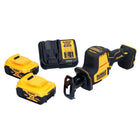 Sierra sable a batería DeWalt DCS 369 P2 sierra alternativa 18 V sin escobillas + 2 baterías 5,0 Ah + cargador