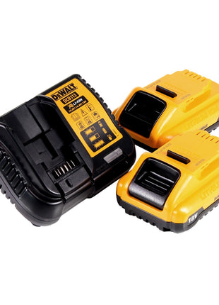 Scie sauteuse pendulaire à batterie DeWalt DCS 334 L2 18 V sans balais + 2 batteries 3,0 Ah + chargeur