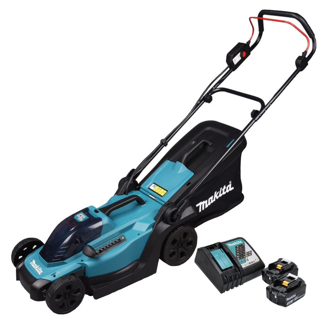 Makita DLM 330 RF2 Akku Rasenmäher 18 V 33 cm 30 l + 2x Akku 3,0 Ah + Ladegerät - Toolbrothers