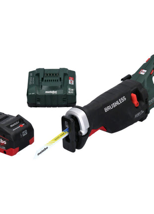 Scie sabre à batterie Metabo SSEP 18 LTX BL MVT 18 V sans balais + 1x batterie 8,0 Ah + chargeur