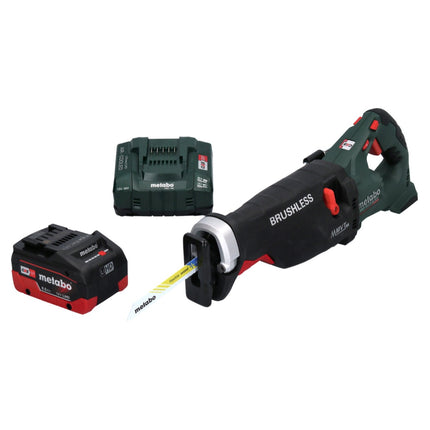 Scie sabre à batterie Metabo SSEP 18 LTX BL MVT 18 V sans balais + 1x batterie 8,0 Ah + chargeur
