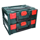 Metabo metaBOX 145 Set 2x System Werkzeug Koffer Stapelbar 396 x 296 x 145 mm + 2x Universaleinlage - Toolbrothers