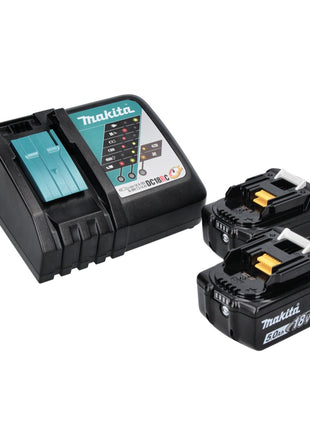 Makita DLX 2131 TJ Combo kit sans fil 18V avec DHP 482 62Nm + DTD 152 165Nm + 2x Batteries 5,0Ah + Chargeur + Coffret Makpac