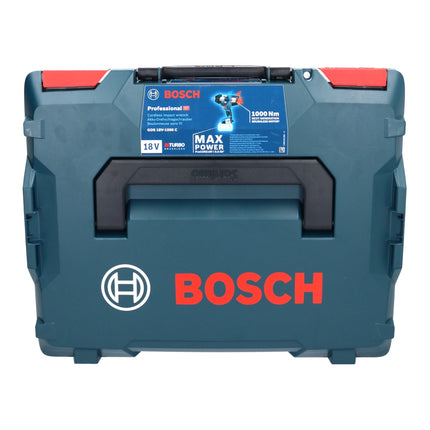 Bosch GDS 18V-1000 C Professional Visseuse à chocs sans fil 18 V 1000 Nm BITURBO Brushless + 2x batterie ProCORE 8,0 Ah + chargeur + GCY 42 Bluetooth Modul + L-Boxx ( 06019J8002 )