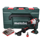 Metabo SB 18 LTX BL Q I Perceuse-visseuse à percussion sans fil 130 Nm 18V Brushless + Set d'embouts 32 pcs. + Coffret metaBOX - sans batterie, sans chargeur