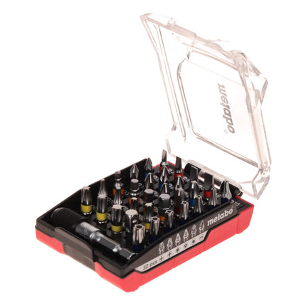 Metabo SB 18 LTX BL Q I Perceuse-visseuse à percussion sans fil 130 Nm 18V Brushless + Set d'embouts 32 pcs. + Coffret metaBOX - sans batterie, sans chargeur