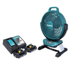 Makita DCF 301 RA Ventilateur sans fil 18 V 33 cm + 2x batterie 2,0 Ah + chargeur