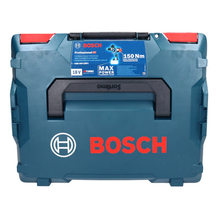 Bosch GSB 18V-150 C Professional Perceuse-visseuse à percussion sans fil 18 V 150 Nm Biturbo Brushless + 1x batterie ProCORE 4,0 Ah + chargeur + L-Boxx