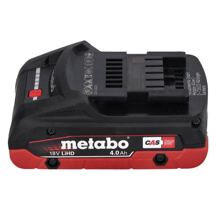 Metabo KH 18 LTX BL 28 Q Marteau perforateur sans fil 18 V 3 J SDS plus Brushless + 1x batterie 4,0 Ah + metaBOX - sans chargeur