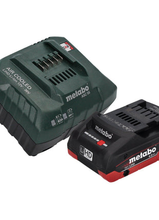 Marteau perforateur sur batterie Metabo KH 18 LTX BL 28 Q 18 V 3 J SDS plus sans balais + 1 batterie 4,0 Ah + chargeur + métaBOX