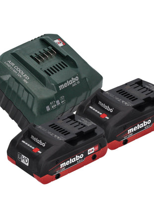 Marteau perforateur sur batterie Metabo KH 18 LTX BL 28 Q 18 V 3 J SDS plus brushless + 2x batterie 4,0 Ah + chargeur + métaBOX