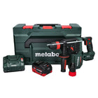 Metabo KH 18 LTX BL 28 Q Marteau perforateur sans fil 18 V 3 J SDS plus Brushless + 1x batterie 5,5 Ah + chargeur + metaBOX