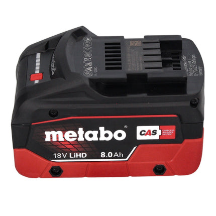 Metabo KH 18 LTX BL 28 Q Marteau perforateur sans fil 18 V 3 J SDS plus Brushless + 1x batterie 8,0 Ah + metaBOX - sans chargeur