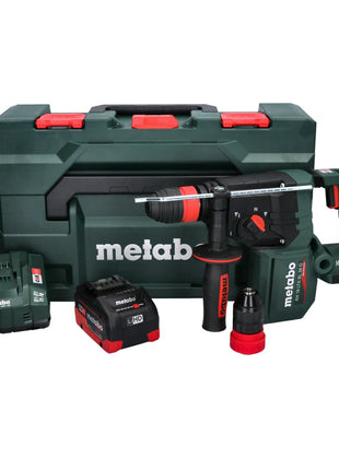 Marteau perforateur sur batterie Metabo KH 18 LTX BL 28 Q 18 V 3 J SDS plus sans balais + 1 batterie 8,0 Ah + chargeur + métaBOX