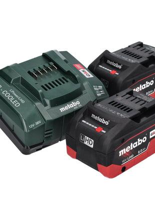 Marteau perforateur sur batterie Metabo KH 18 LTX BL 28 Q 18 V 3 J SDS plus brushless + 2x batterie 8,0 Ah + chargeur + métaBOX