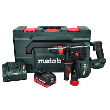Metabo KH 18 LTX BL 28 Q Marteau perforateur sans fil 18 V 3 J SDS plus Brushless + 1x batterie 10,0 Ah + chargeur + metaBOX