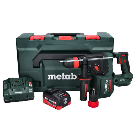 Metabo KH 18 LTX BL 28 Q Akumulatorowa wiertarko-wkrętarka udarowa 18 V 3 J SDS plus Brushless + 1x akumulator 10,0 Ah + ładowarka + metaBOX