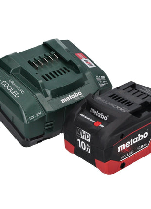 Marteau perforateur sur batterie Metabo KH 18 LTX BL 28 Q 18 V 3 J SDS plus sans balais + 1 batterie 10,0 Ah + chargeur + métaBOX