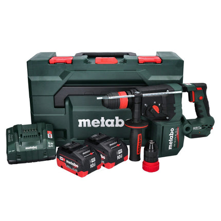 Metabo KH 18 LTX BL 28 Q Marteau perforateur sans fil 18 V 3 J SDS plus Brushless + 2x batterie 10,0 Ah + chargeur + metaBOX
