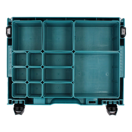 Makita MAKPAC 1 Organizer Set 2x mallettes pour petites pièces 395 x 295 x 110 mm ( 2x 191X80-2 ) avec 13x inserts de boîte