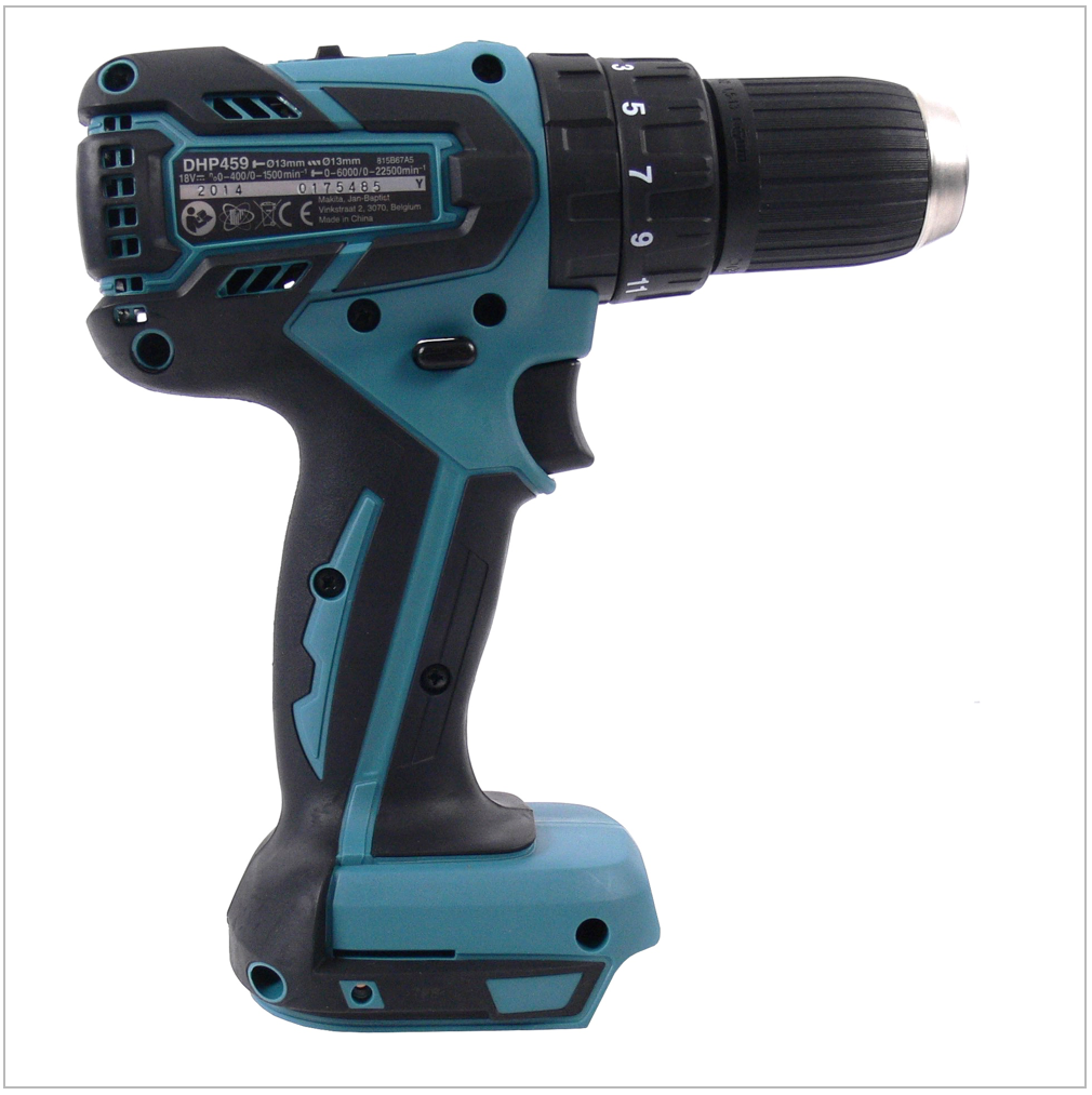 Makita DHP 459 Z 18 V Brushless Li-Ion Perceuse-visseuse à percussion sans fil - sans batterie, sans chargeur