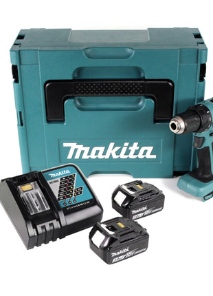 Makita BDF 459 RFJ Akku Bohrschrauber 18 V 45Nm + 2x Akkus 3,0Ah + Ladegerät im Makpac 2 - Toolbrothers