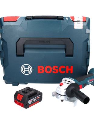 Bosch GWS 18V-7 Professional amoladora angular a batería 18 V 125 mm 22,23 mm sin escobillas + 1x batería 5,0 Ah + L-Boxx - sin cargador