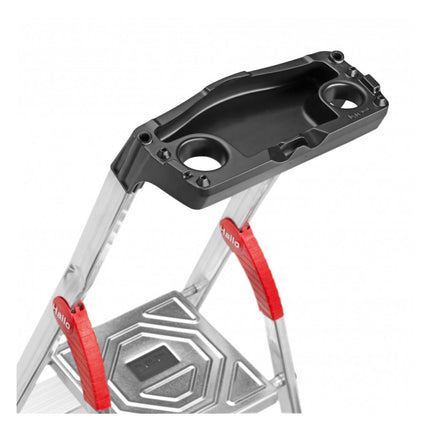 Hailo L60 StandardLine Échelle de sécurité en aluminium - 4 marches - 146 cm - 150 kg (8160-407)