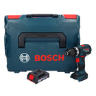 Bosch GSB 18V-60 C Taladro percutor inalámbrico profesional 18 V 60 Nm sin escobillas + 1x batería 2,0 Ah + L-Boxx - sin cargador