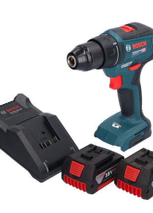 Bosch GSR Perceuse-visseuse sans fil 18V-55 Professional 18 V 55 Nm brushless + 2x Batteries 5,0 Ah + Chargeur