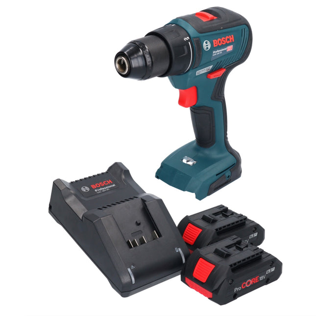 Bosch GSR Perceuse-visseuse sans fil 18V-55 Professional 18 V 55 Nm brushless + 2x Batteries ProCORE 4,0 Ah + Chargeur