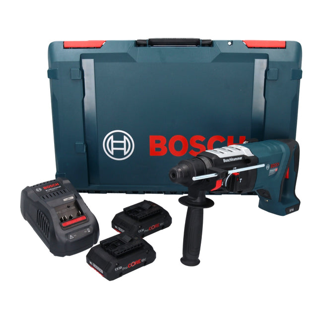 Bosch GBH 18V-28 DC Professional Marteau perforateur sans fil 18 V 3,4 J SDS Plus Brushless + 2x batterie ProCORE 4,0 Ah + chargeur + XL-Boxx