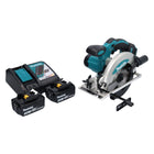 Makita DSS 610 RF scie circulaire portative sans fil 18 V 165 mm + 2x batterie 3,0 Ah + chargeur