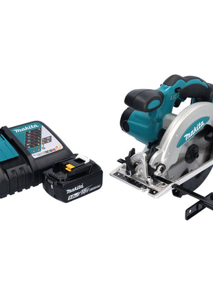 Makita DSS 610 RT1 Scie circulaire manuelle sans fil 18 V 165 mm + 1x batterie 5,0 Ah + chargeur