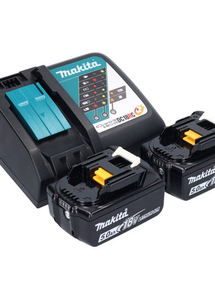 Makita DSS 610 RT scie circulaire portative sans fil 18 V 165 mm + 2x batterie 5,0 Ah + chargeur